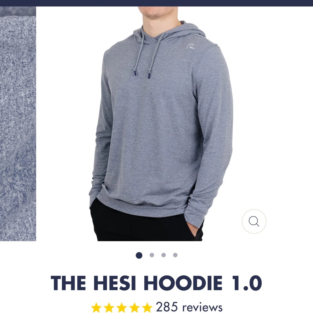 Rhoback blue card hoodie - men’s large